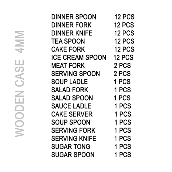 Arshia 86-Piece Germany Cutlery Set – 18/10 Stainless Steel in Wooden Case