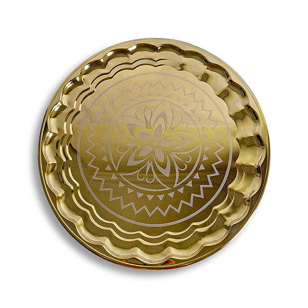 سرفيس تقديم فاخر 60 سم ستانلس تايلاندي – ألوان متعددة