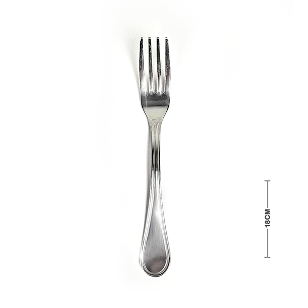 طقم شوك أكل 6 قطع استانلس ستيل 304 لامع مقاس 18 سم من ستاندر