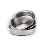 Round Stainless Steel Oven Set – 3pcs Stander 18/10, Oven Safe