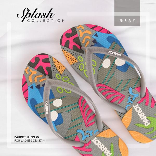 Parrot - Splash Gray Slipper