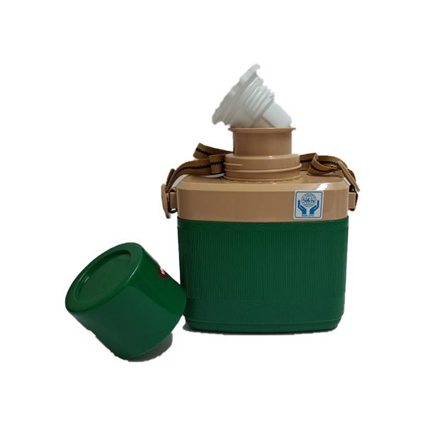 Hunter 720ml PU Water Bottle – Old School Insulated Cooler (Green/Orange)