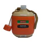 Hunter 600ml PU Water Bottle – Old School Insulated Cooler (Green/Orange)