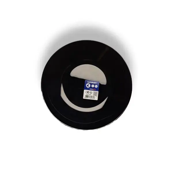 طقم لومينارك 12 قطعة زجاج أسود - أدوات طعام فرنسية أنيقة وعملية