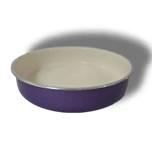 طقم صواني تركي سيراميك 3 مقاسات – وردي وبنفسجي